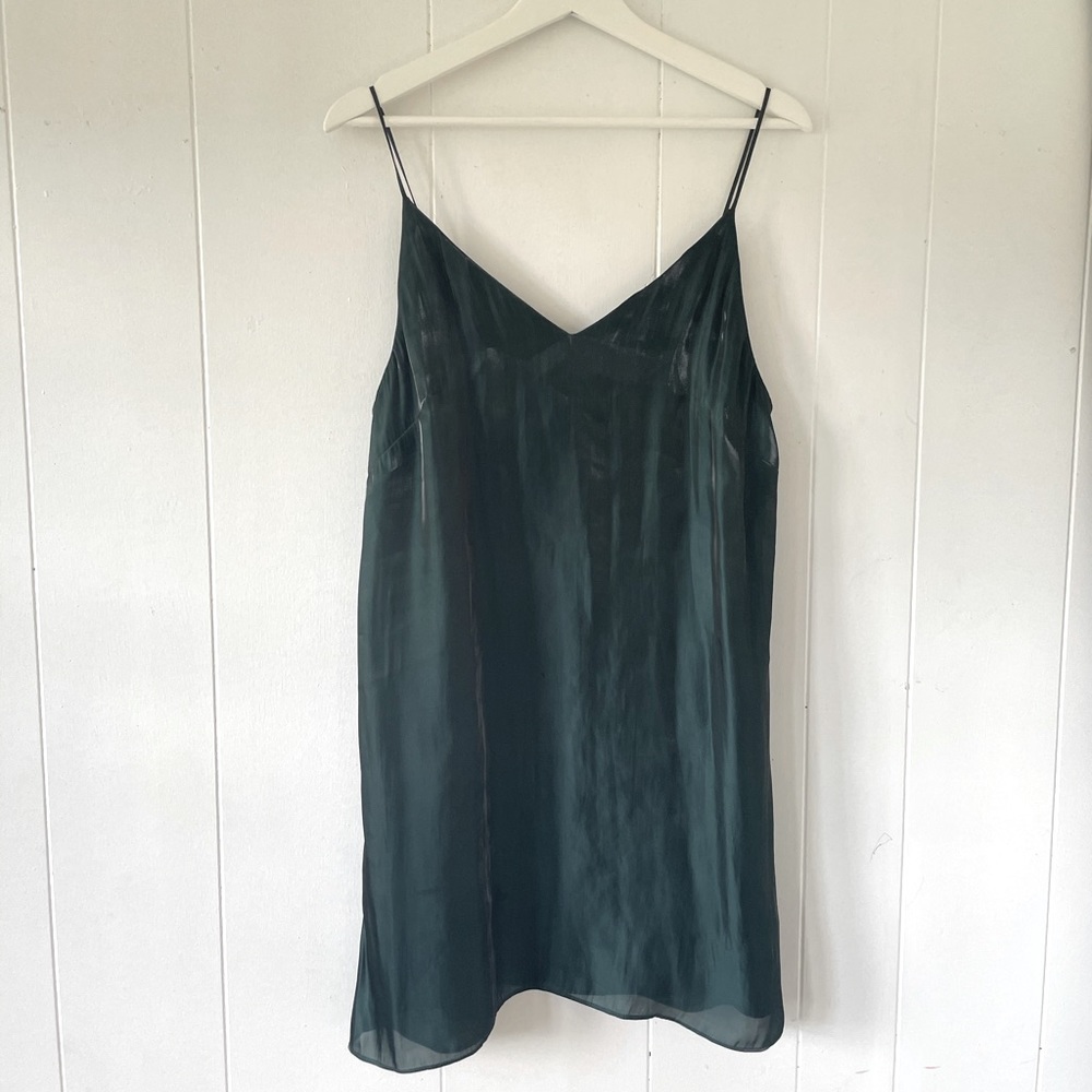 Aritzia Dark Green Mini Dress